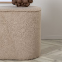 Pouf scandinave moderne en peluche POLMO