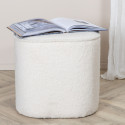 Pouf scandinave moderne en peluche POLMO