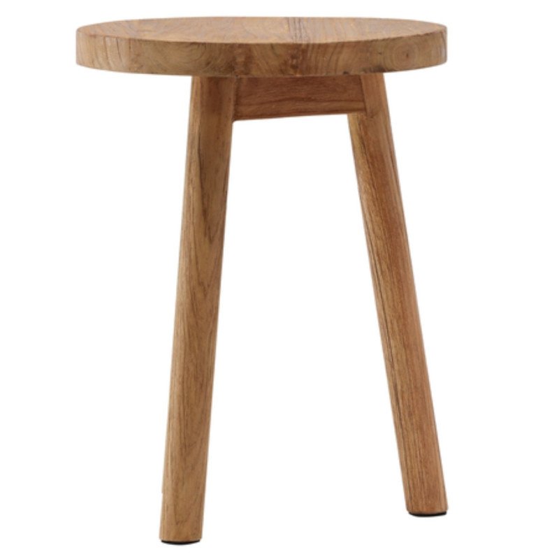 Tabouret rond moderne en bois BERNY