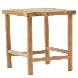 Tabouret carré moderne en bois NESTER