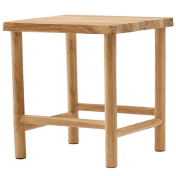 Tabouret carré moderne en bois NESTER