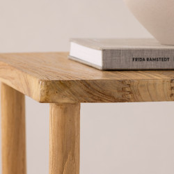 Tabouret carré moderne en bois NESTER