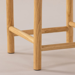 Tabouret carré moderne en bois NESTER