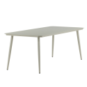 Table de jardin 200x90cm en aluminium beige GOYA