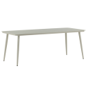 Table de jardin 200x90cm en aluminium beige GOYA