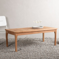 Table basse extérieur en bois massif 120x60cm TAMARCA