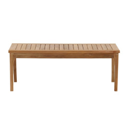 Table de jardin 2 personnes pliable en bois massif LARY