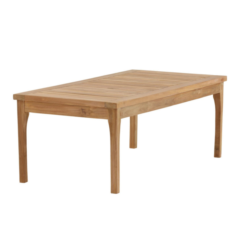 Table basse extérieur en bois massif 120x60cm TAMARCA
