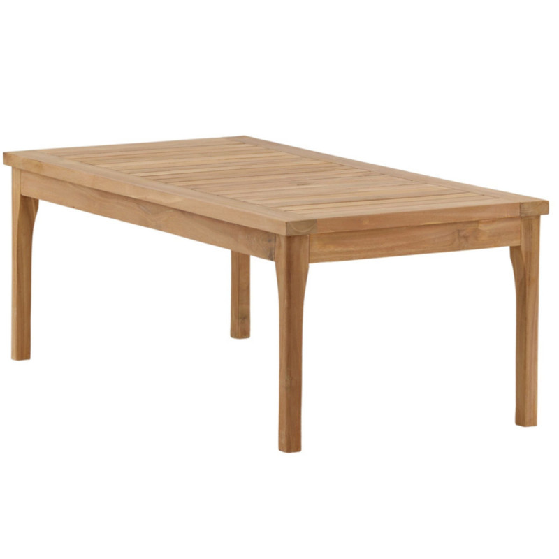 Table basse extérieur en bois massif 120x60cm TAMARCA