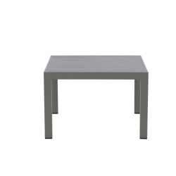 Table basse extérieur 120x70cm en aluminium kaki BELL