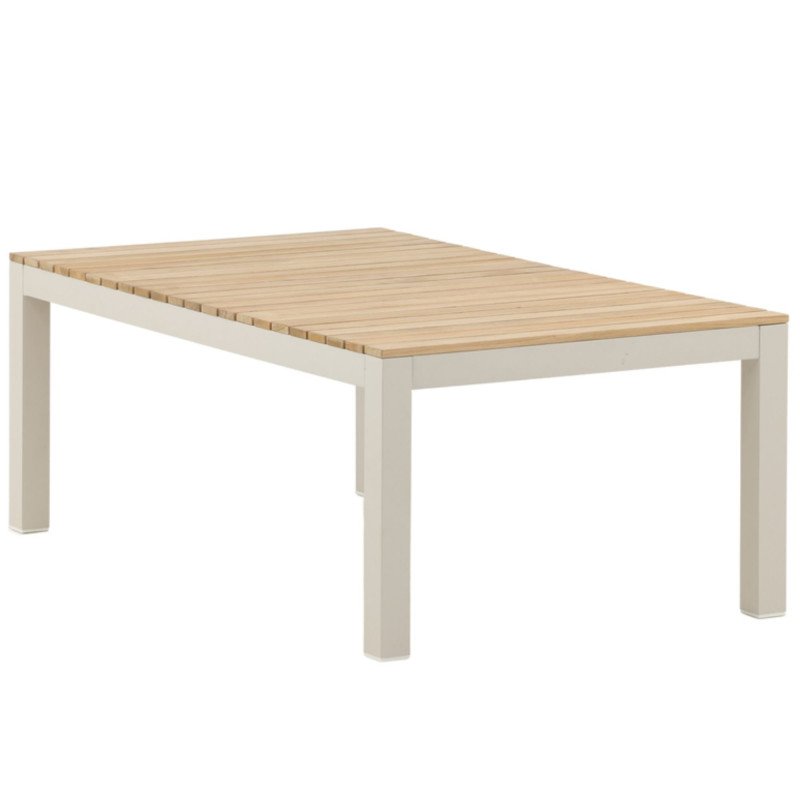 Table basse extérieur 120x70cm plateau bois BELL