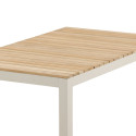 Table basse extérieur 120x70cm plateau bois BELL