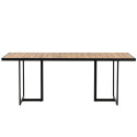 Table de jardin moderne 200x100cm en bois et métal MENDOZA