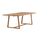 Table de jardin 220x100cm en bois massif CHEPEN