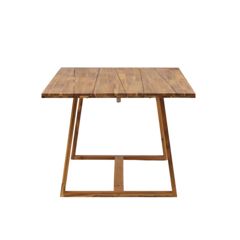 Table de jardin 220x100cm en bois massif CHEPEN