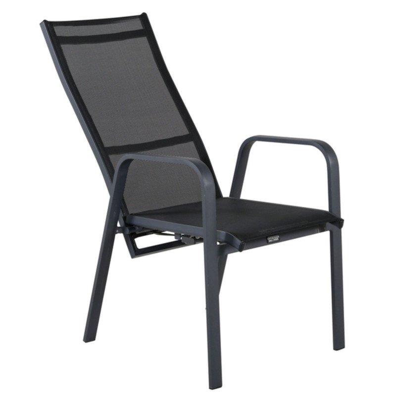 Lot de 2 chaises de jardin haut dossier ELEA