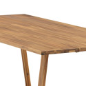 Table de jardin 220x100cm en bois massif CHEPEN