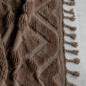 Tapis rectangulaire marron style bohème en laine 300cm OTHMAN