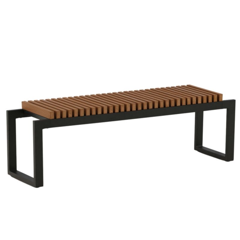 Banc Interieur Bois Et Metal – Banc En Bois Solide – CUXFZ