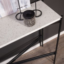 Console moderne plateau terrazzo blanc GRAZZY