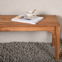 Banc d'extérieur moderne en bois 150cm KENZO