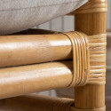 Fauteuil extérieur en bambou avec coussin beige NAKHON