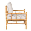 Fauteuil extérieur en bambou avec coussin beige NAKHON