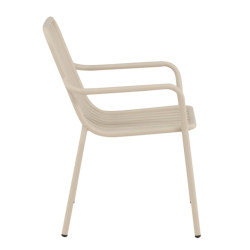 Lot de 2 chaises de jardin moderne en métal PANAMA