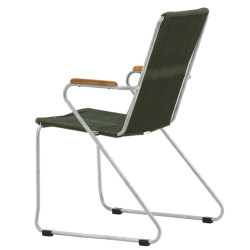 Lot de 2 chaises de jardin design avec assise en cordes BASTIA