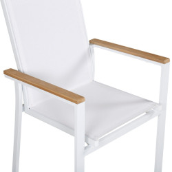 Lot de 2 chaises de jardin scandinave BECCA