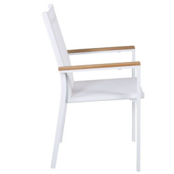 Lot de 2 chaises de jardin scandinave BECCA