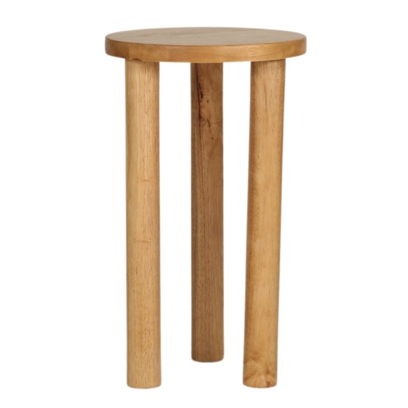 Table d'appoint haute 3 pieds en bois WAPPA