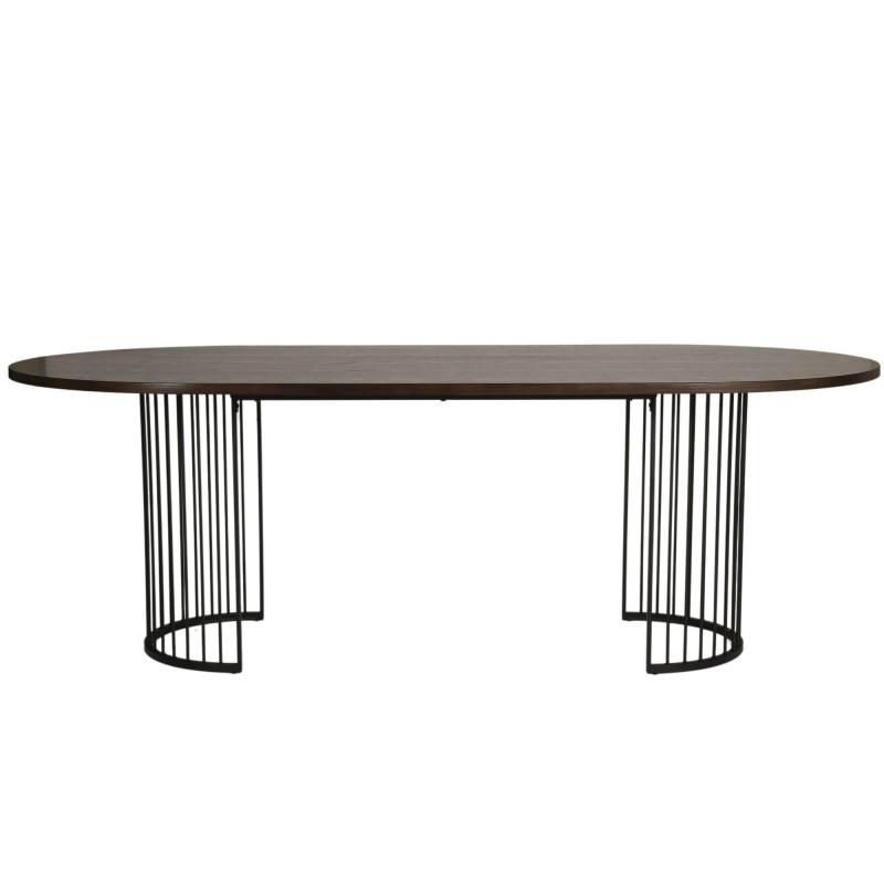 Table à manger 220x110cm en bois pieds design OPIA