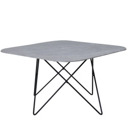 Table basse élégante avec plateau en verre marbré TRISHA