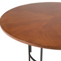 Table à manger moderne cylindrique avec plateau en bois COPPA