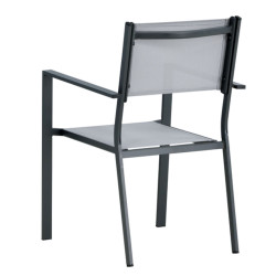 Lot de 2 chaises de jardin modernes COCOA