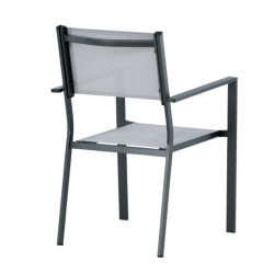 Lot de 2 chaises de jardin modernes COCOA