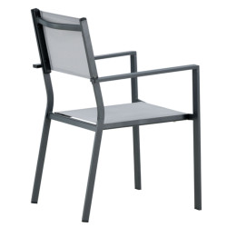 Lot de 2 chaises de jardin modernes COCOA