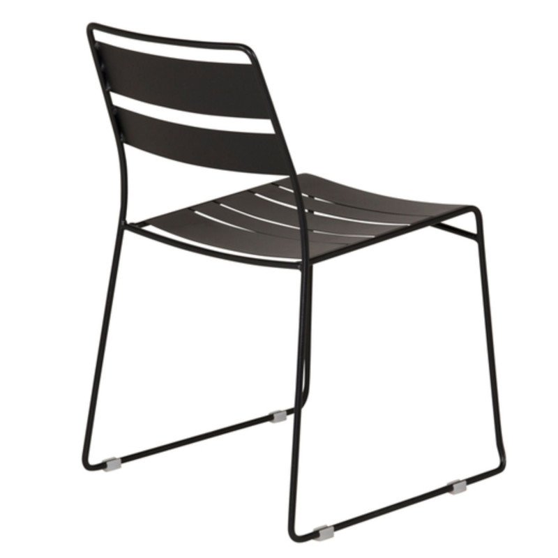 Lots de 2 chaises de jardin modernes en métal NALIMA