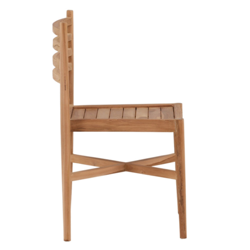 Chaise de jardin moderne en bois certifié KEMILA