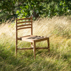 Chaise de jardin moderne en bois certifié KEMILA