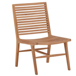 Petit fauteuil extérieur en bois massif TURMERO