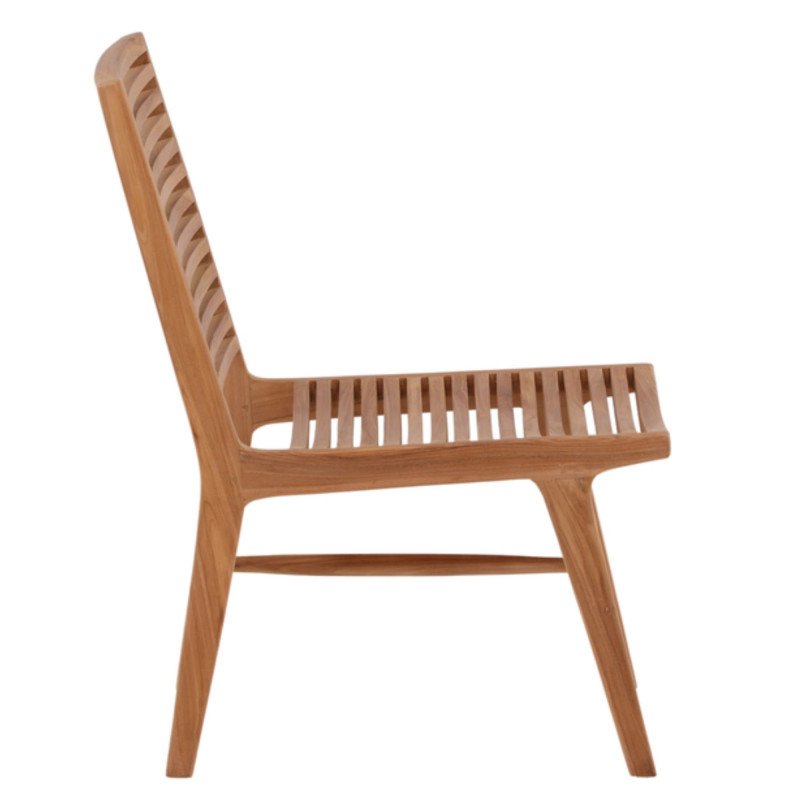 Petit fauteuil extérieur en bois massif TURMERO