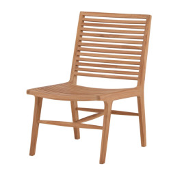 Petit fauteuil extérieur en bois massif TURMERO