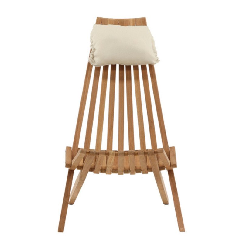 Fauteuil extérieur design en bois naturel FRUTI