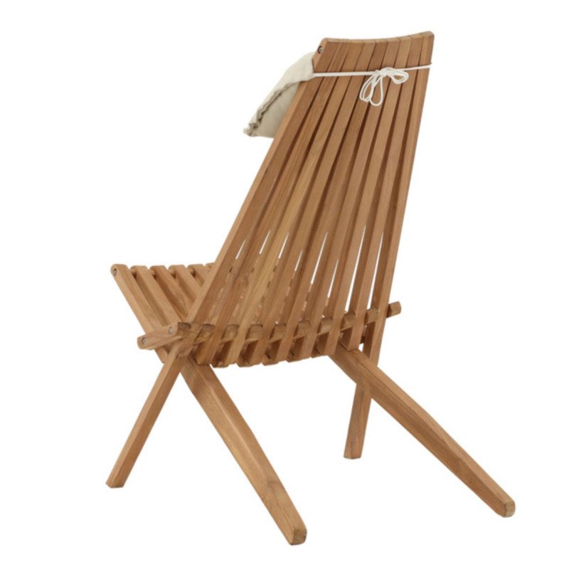 Fauteuil extérieur design en bois naturel FRUTI