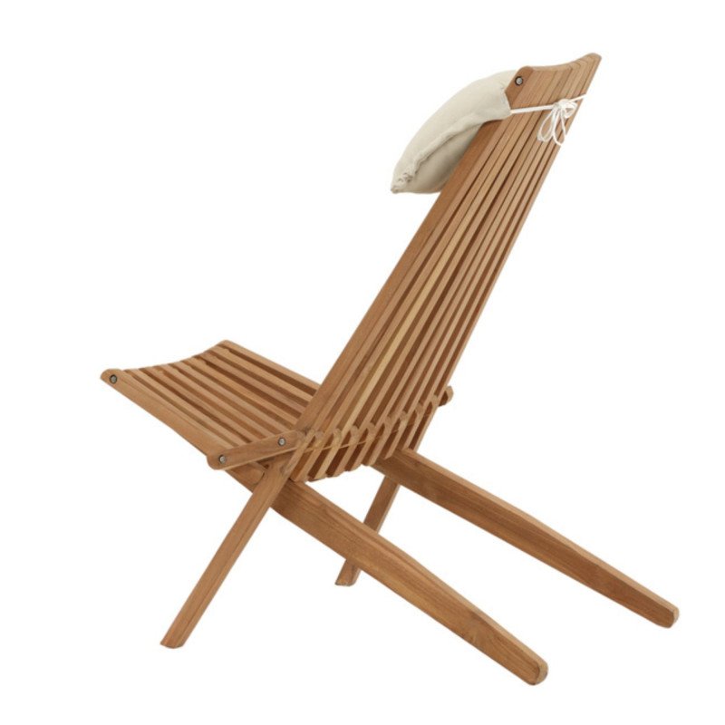 Fauteuil extérieur design en bois naturel FRUTI