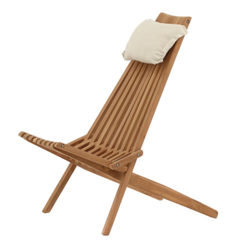 Fauteuil extérieur design en bois naturel FRUTI