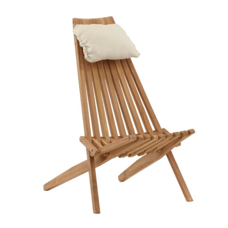 Fauteuil extérieur design en bois naturel FRUTI