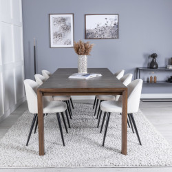 Table à manger moderne extensible en chêne 250cm SLADA